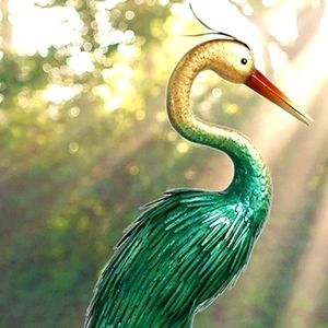 Chisheen Metal Yard Decore Heron